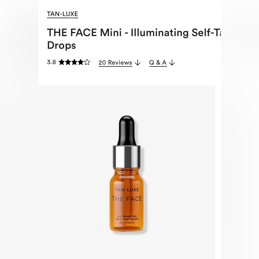 Tan-Luxe The Face Illuminating Self-Tan Drops Light/Medium